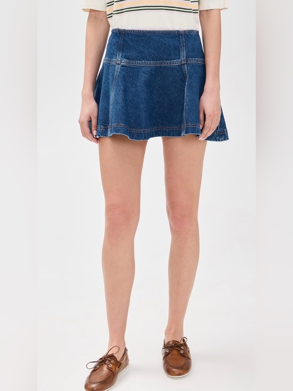 Reformation Bentley Denim Mini Skirt - Picture 3 of 8